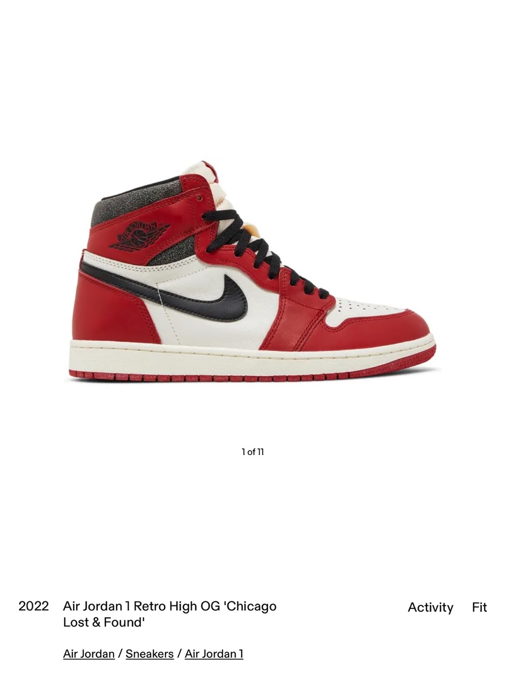 Nike Women’s Air Jordan 1 Retro High OG 'Chicago Lost & Found'